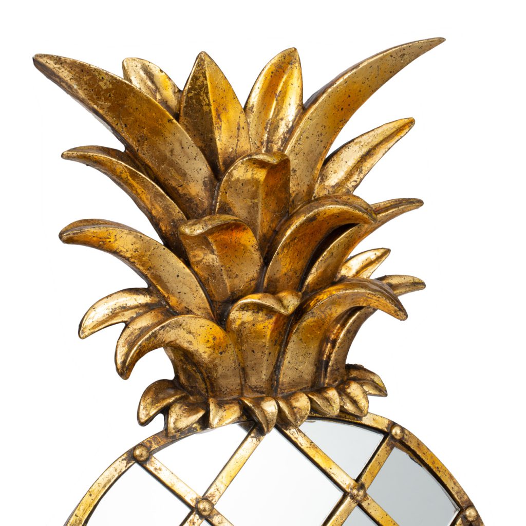 A&B Home Antique Gold Pineapple Wall Mirror | Mirrors | Modishstore - 4