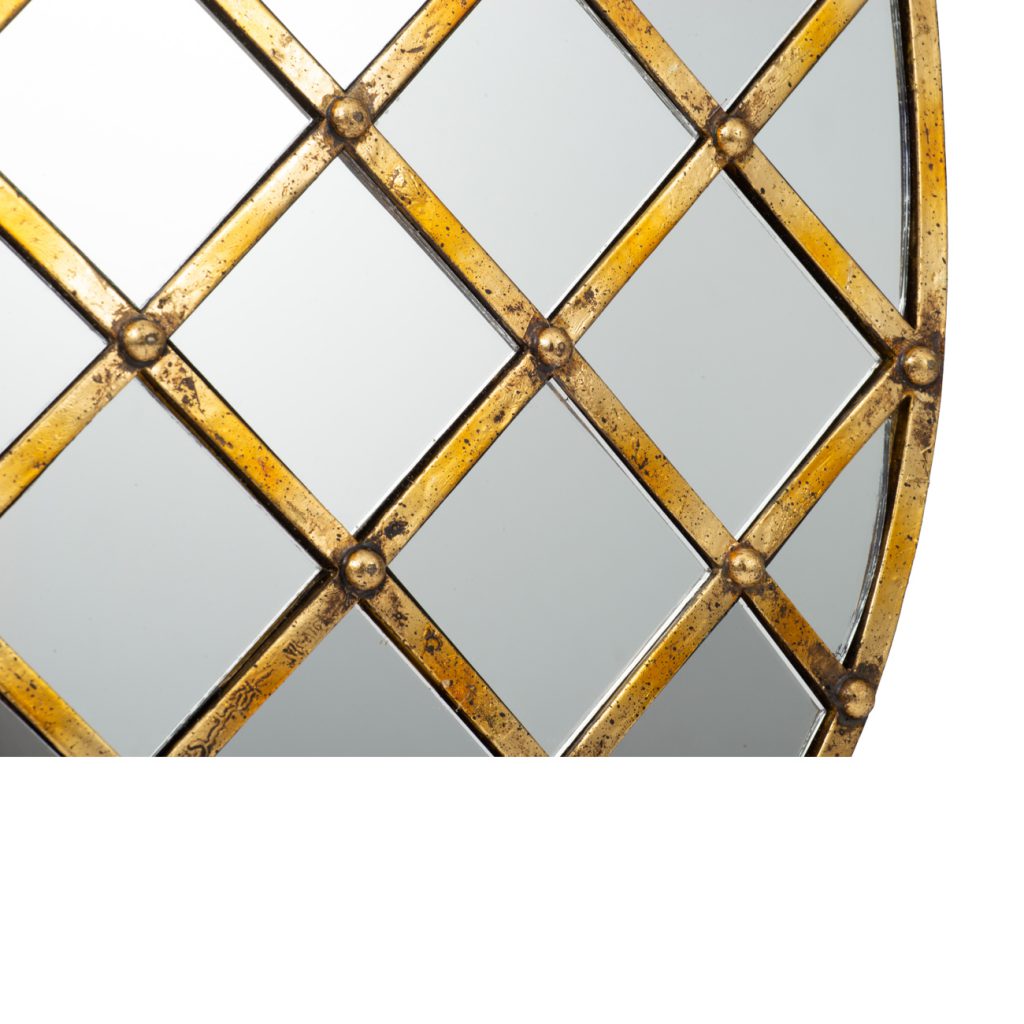 A&B Home Antique Gold Pineapple Wall Mirror | Mirrors | Modishstore - 5