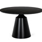 Modrest Edith - Modern Round Black Ceramic Dining Table | Modishstore | Dining Tables-2
