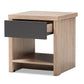 baxton studio jamie modern and contemporary two tone oak and grey wood 1 drawer 1 shelf nightstand | Modish Furniture Store-3
