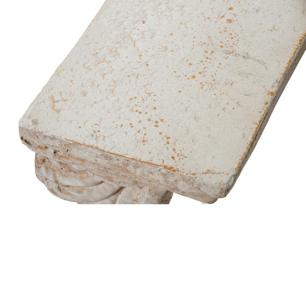 A&B Home Antique White Wall Shelf | Wall Shelf | Modishstore - 5