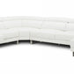Divani Casa Hawkey - Contemporary White Full Leather Sectional | Modishstore | Sofas