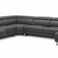 Divani Casa Hawkey - Contemporary Grey Full Leather Sectional-4