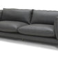 Divani Casa Harvest - Modern Grey Full Leather Sofa | Modishstore | Sofas