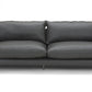 Divani Casa Harvest - Modern Grey Full Leather Sofa-2
