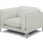 Divani Casa Harvest - Modern White Full Leather Chair-4