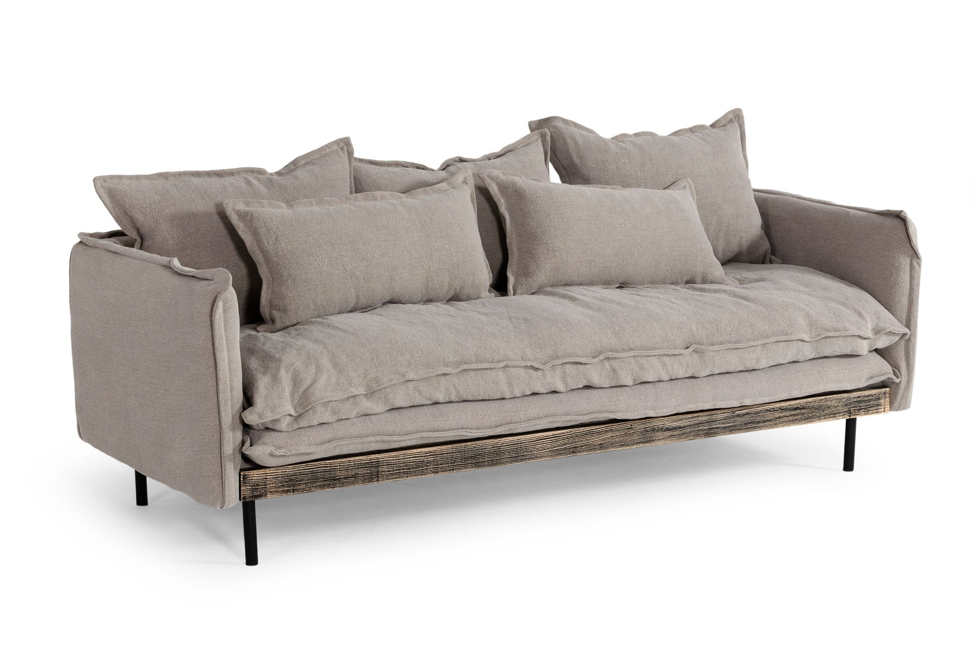 Divani Casa Mathis - Modern Grey Fabric Sofa-4