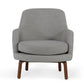 Modrest Metzler - Modern Grey Fabric Accent Chair | Modishstore | Accent Chairs-2