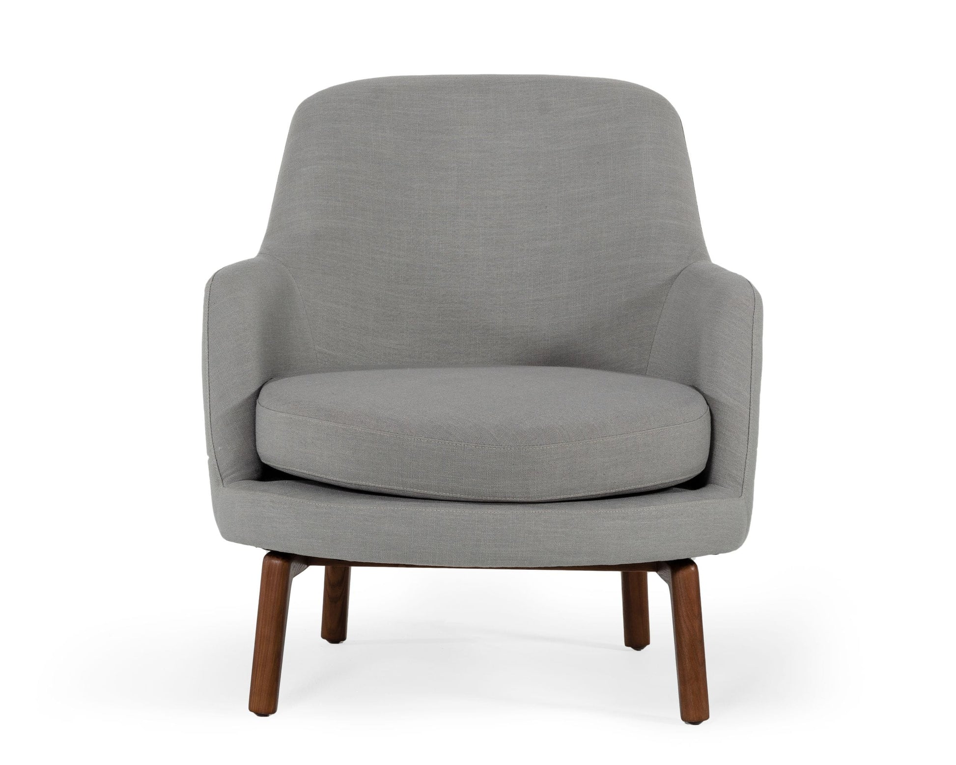 Modrest Metzler - Modern Grey Fabric Accent Chair | Modishstore | Accent Chairs-2
