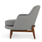 Modrest Metzler - Modern Grey Fabric Accent Chair | Modishstore | Accent Chairs-3