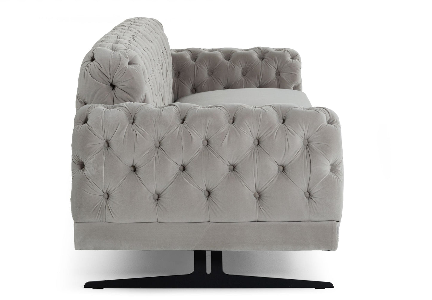 Divani Casa Sepulveda - Modern Grey Fabric Sofa-3