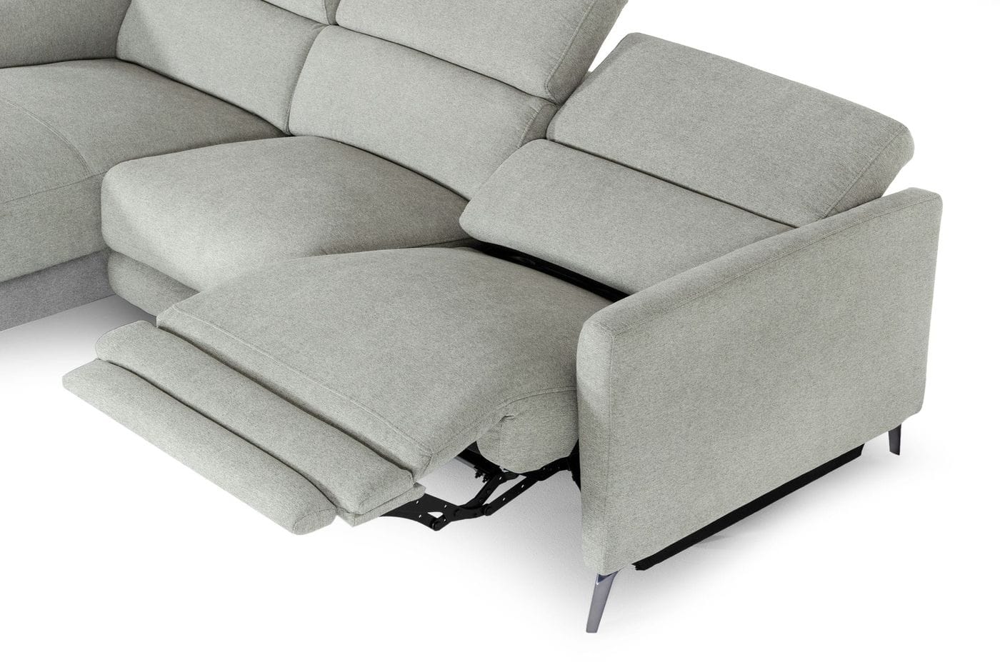 Divani Casa Lupita - Modern Grey Fabric Sectional with Left Facing Chaise | Modishstore | Sofas-4