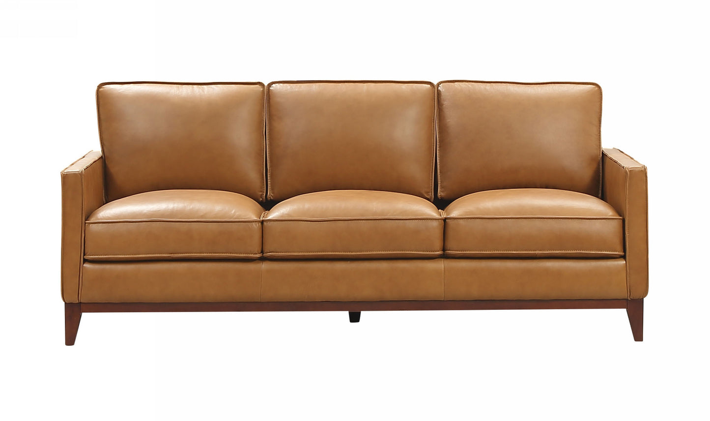 Divani Casa Naylor - Modern Brown Italian Leather Split Sofa | Modishstore | Sofas-2