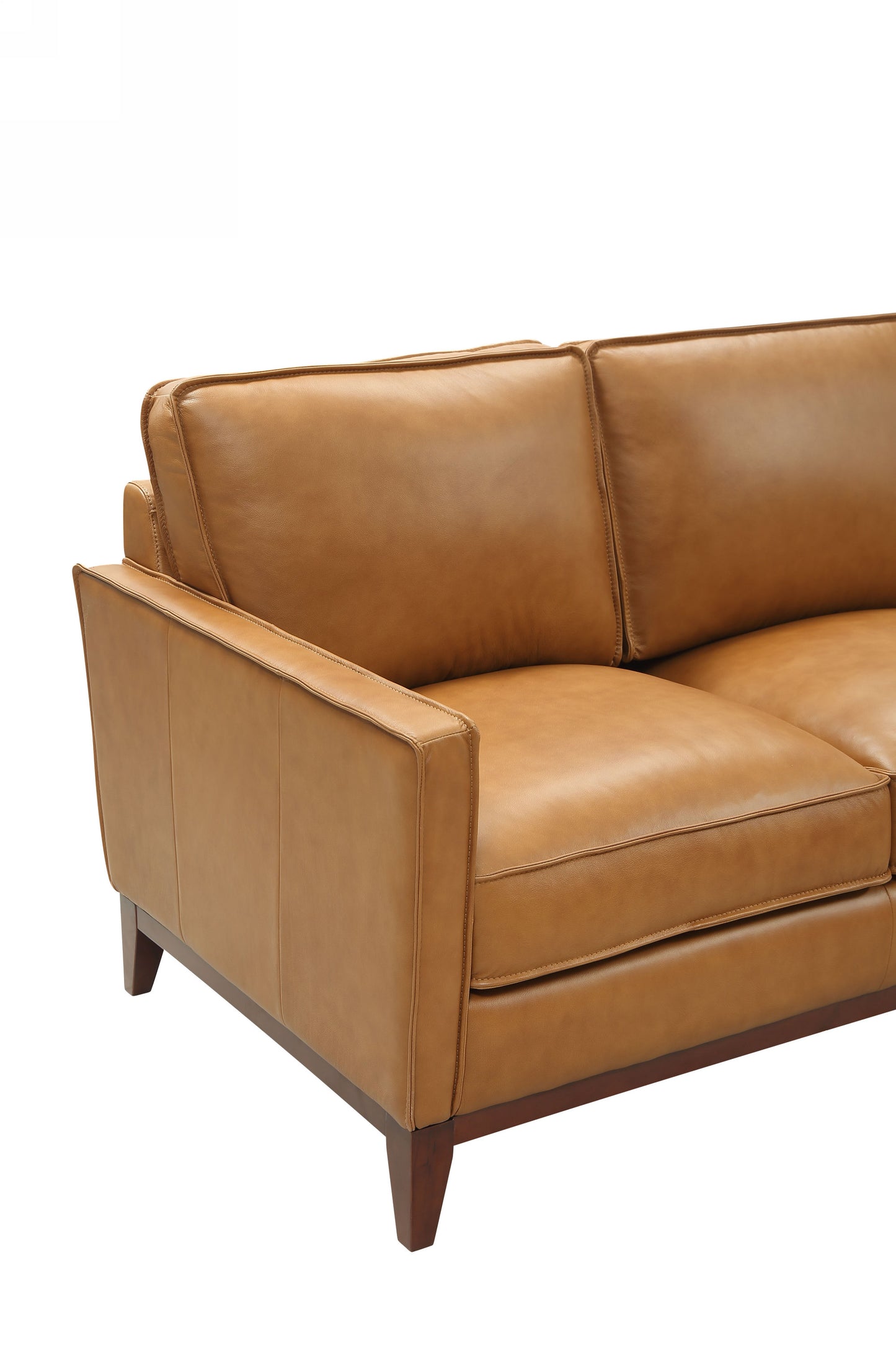 Divani Casa Naylor - Modern Brown Italian Leather Split Sofa | Modishstore | Sofas-4