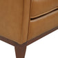 Divani Casa Naylor - Modern Brown Italian Leather Split Chair | Modishstore | Armchairs-3
