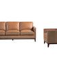Divani Casa Naylor - Modern Brown Italian Leather Split Chair | Modishstore | Armchairs-4