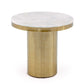 Modrest Rocky - Glam White & Gold End Table-3