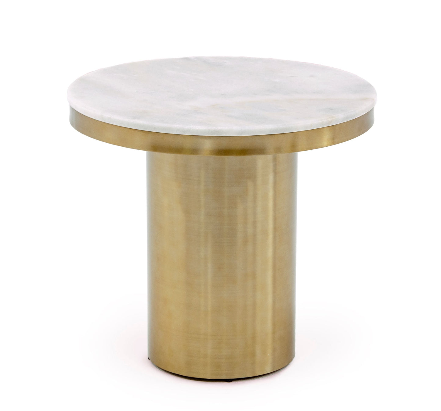 Modrest Rocky - Glam White & Gold End Table-3