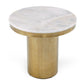Modrest Rocky - Glam White & Gold End Table-2