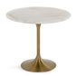 Modrest Collins - Glam White Marble & Gold Dining Table | Modishstore | Dining Tables-2