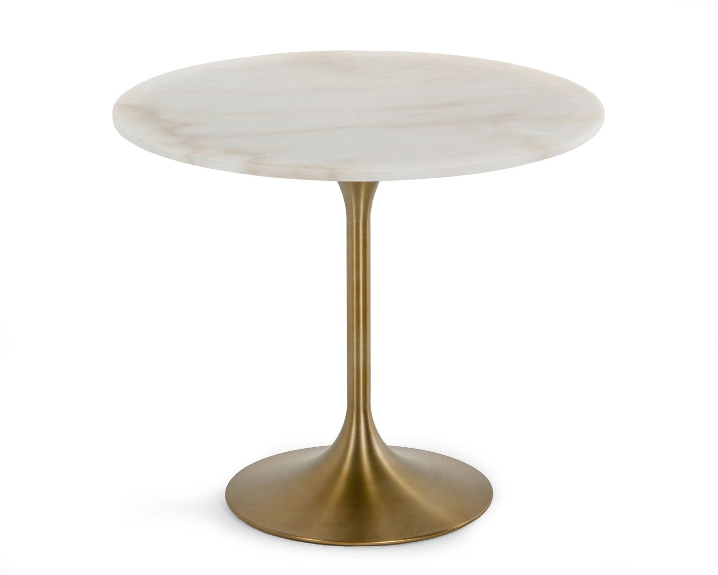 Modrest Collins - Glam White Marble & Gold Dining Table | Modishstore | Dining Tables-2