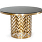 Modrest Kowal - Glam Black Marble Dining Table-4