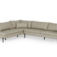Divani Casa Sherry - Modern Grey LAF Chaise Leather Sectional Sofa | Sofas | Modishstore - 2