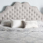Baxton Studio Hilda Modern and Contemporary Greyish Beige Fabric Full Size Headboard | Modishstore | Headboards