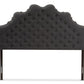 baxton studio hilda modern and contemporary dark grey fabric queen size headboard | Modish Furniture Store-2