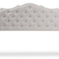 baxton studio aurora modern and contemporary greyish beige fabric king size headboard | Modish Furniture Store-3