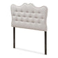 baxton studio emma modern and contemporary greyish beige fabric twin size headboard | Modish Furniture Store-2