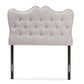 baxton studio emma modern and contemporary greyish beige fabric twin size headboard | Modish Furniture Store-3