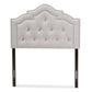 baxton studio edith modern and contemporary greyish beige fabric twin size headboard | Modish Furniture Store-3