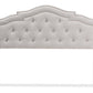 baxton studio edith modern and contemporary greyish beige fabric king size headboard | Modish Furniture Store-3