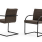 Modrest Ivey - Modern Brown Dining Chair (Set of 2) | Modishstore | Dining Chairs