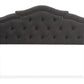 baxton studio edith modern and contemporary dark grey fabric king size headboard | Modish Furniture Store-3