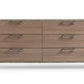 Nova Domus Boston - Modern Brown Oak & Brushed Stainless Steel Dresser | Modishstore | Dressers-2