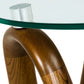 Modrest Lassen - Modern Glass & Walnut End Table-4