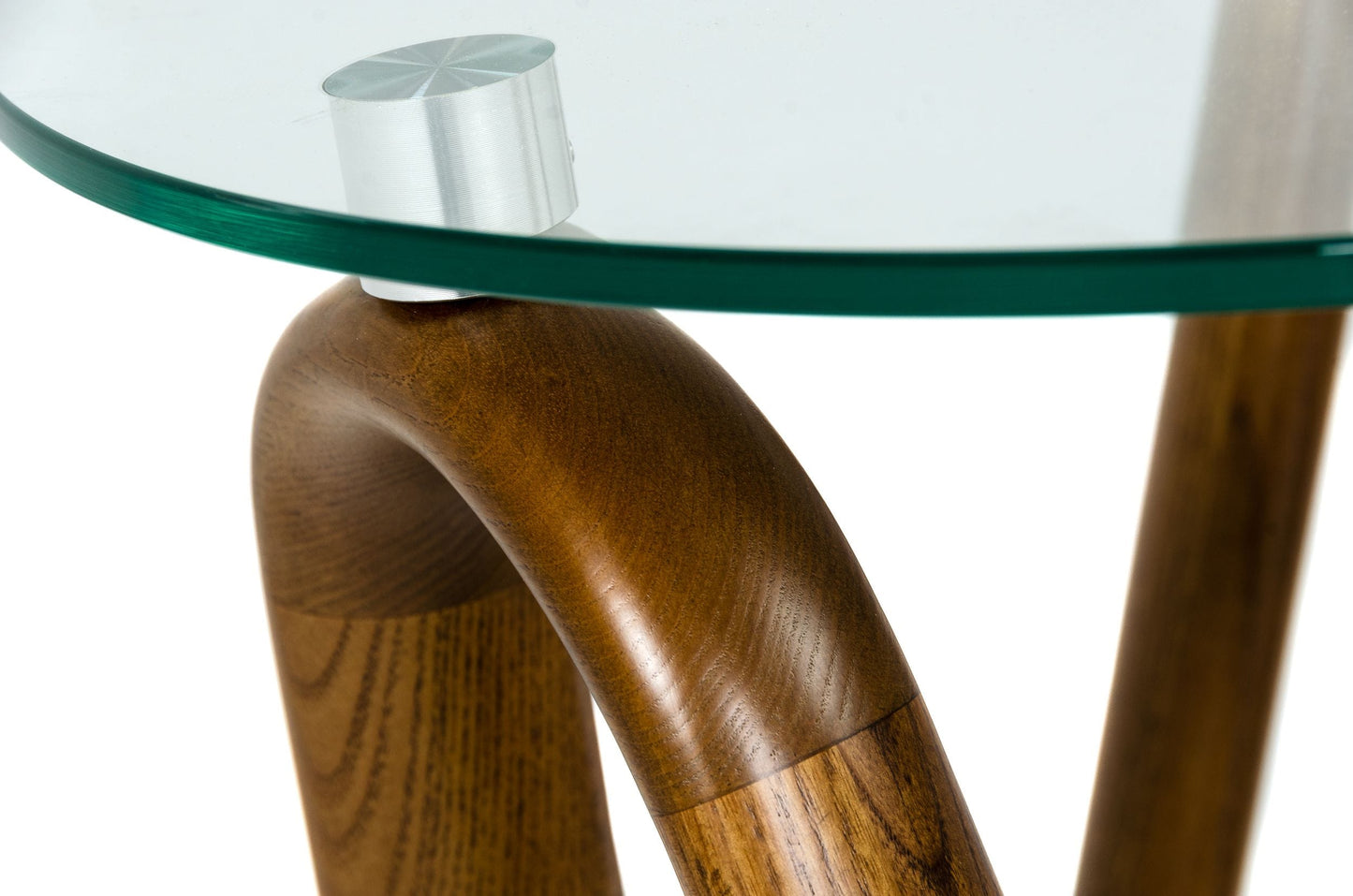 Modrest Lassen - Modern Glass & Walnut End Table-4