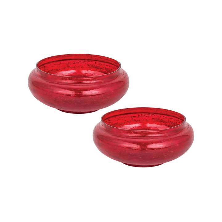 Bolero Bowl in Red (Set of 2) ELK Lifestyle | Bowls | Modishstore