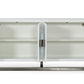 Modrest Lenny - Modern White High Gloss & Stainless Steel Gun Metal Buffet | Modishstore | Sideboards-3