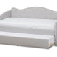 baxton studio kaija modern and contemporary greyish beige fabric daybed with trundle | Modish Furniture Store-2