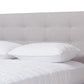 baxton studio valencia mid century modern greyish beige fabric king size platform bed | Modish Furniture Store-6