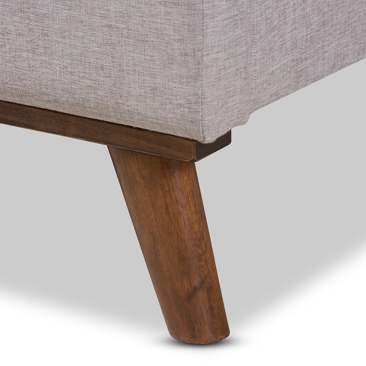 baxton studio valencia mid century modern greyish beige fabric queen size platform bed | Modish Furniture Store-19