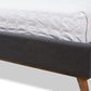baxton studio valencia mid century modern dark grey fabric king size platform bed | Modish Furniture Store-18