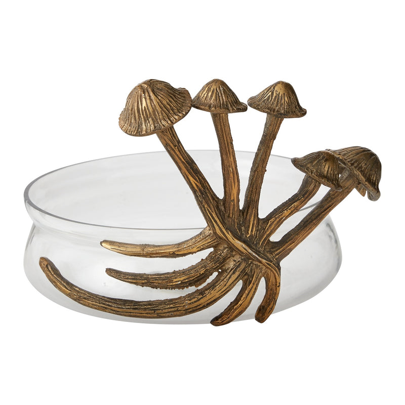 Lichen Planter Stand + Glass Bowl- Set Of 2 By Accent Decor | Planters, Troughs & Cachepots | Modishstore - 2