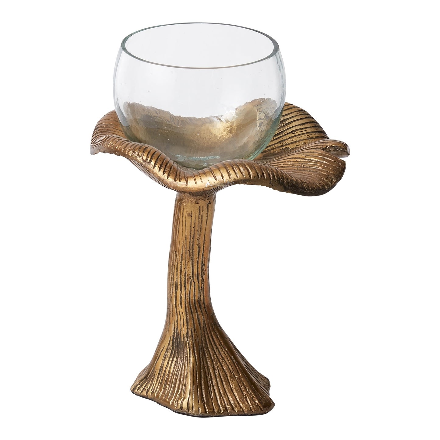 Lichen Planter Stand + Glass Bowl- Set Of 2 By Accent Decor | Planters, Troughs & Cachepots | Modishstore - 5