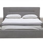 Nova Domus Juliana - Italian Modern Grey Upholstered Bed | Modishstore | Beds
