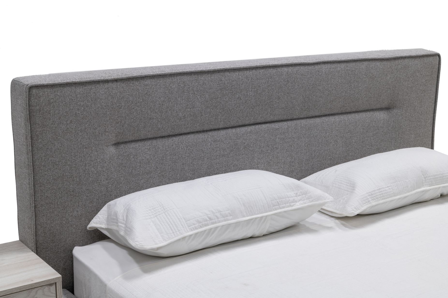 Nova Domus Juliana - Italian Modern Grey Upholstered Bed-5