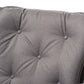 Baxton Studio Maggie Mid-Century Modern Grey Fabric Upholstered Walnut-Finished Rocking Chair | Rocking Chairs | Modishstore - 5